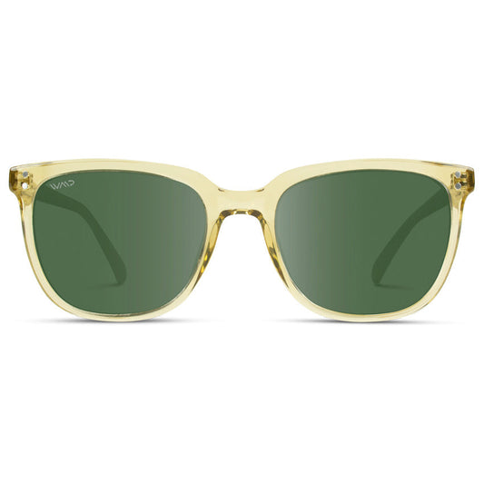 Lunettes de soleil polarisées unisexes ABNER en cristal champagne par WMP Eyewear