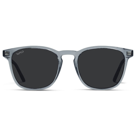 Lunettes de soleil polarisées NICK pour homme et femme, gris cristal, par WMP Eyewear
