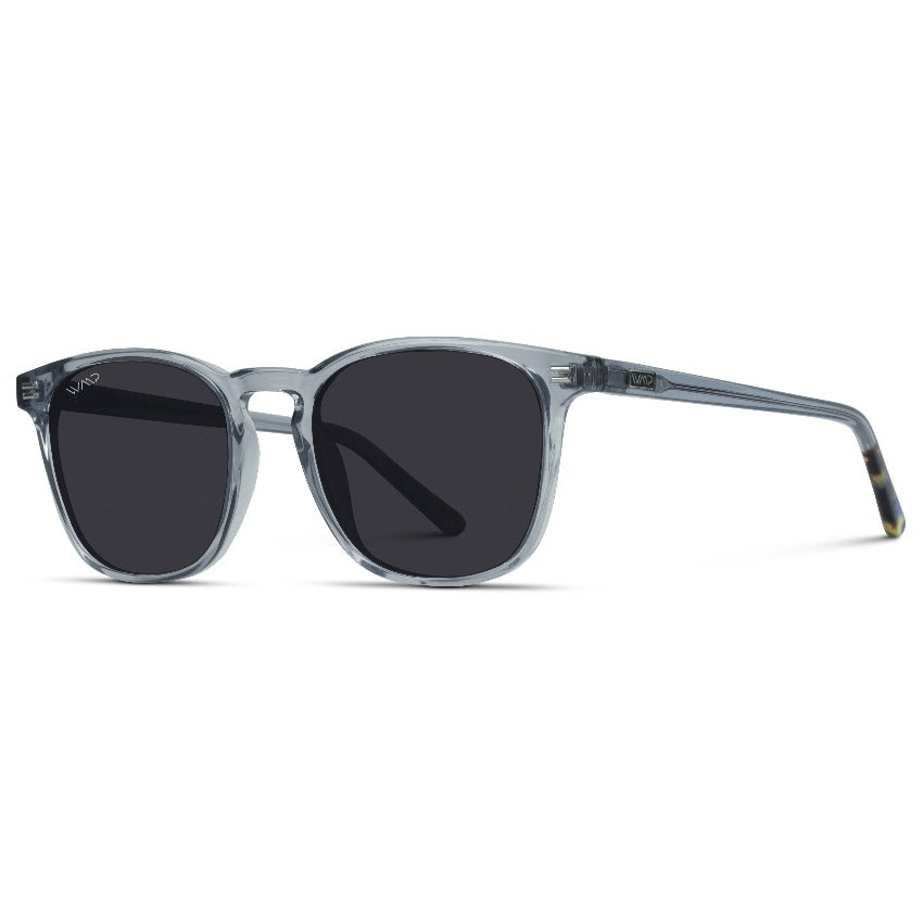 NICK Polarized Men's l Women's Sunglasses in Crystal Grey by WMP Eyewear