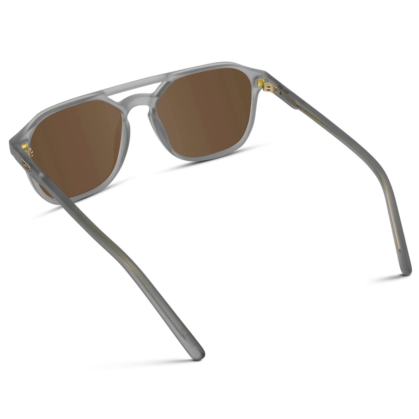 HUNTER Men's Double Bridge Aviator Sunglasses in Moonrock Grey by WMP Eyewear