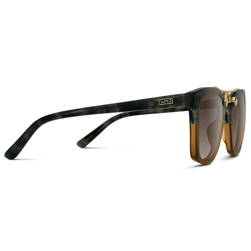 Lunettes de soleil surdimensionnées DEMI pour femme, couleur sauge du désert, par WMP Eyewear
