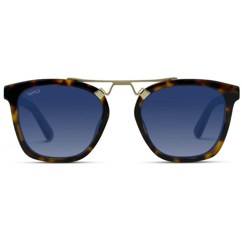 Lunettes de soleil oversize DEMI pour femme, couleur écaille de tortue, marron whisky, par WMP Eyewear UK