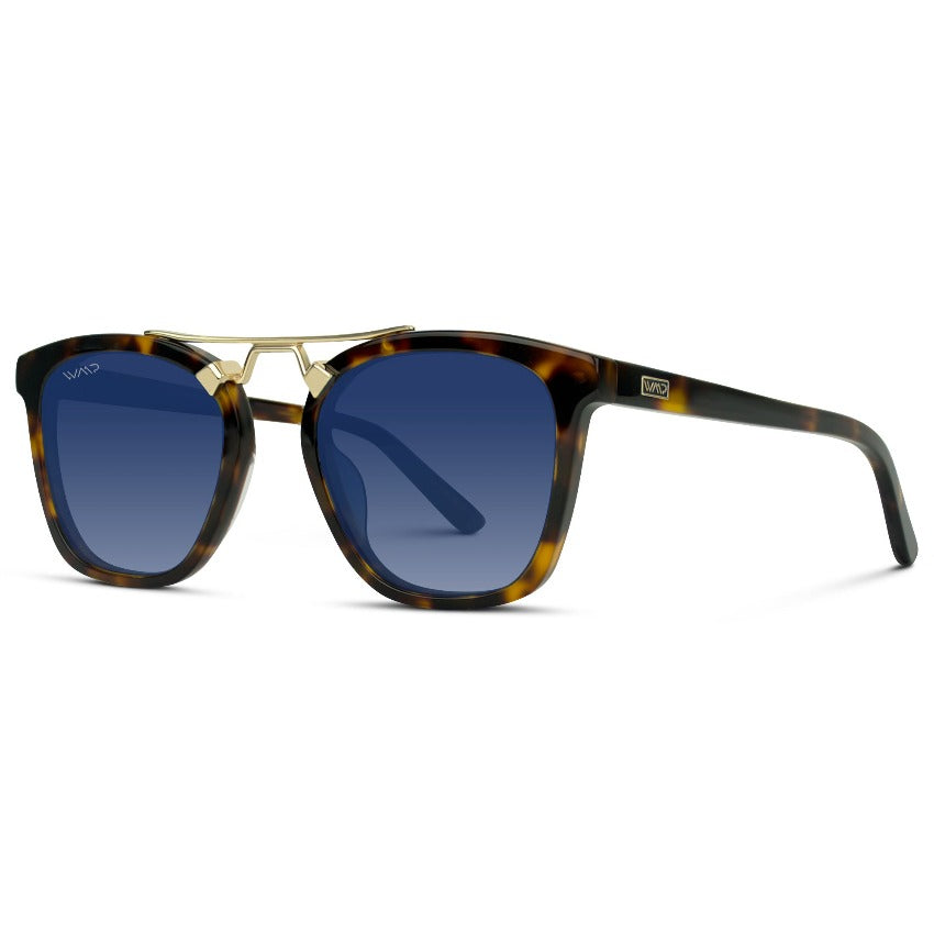 Lunettes de soleil oversize DEMI pour femme, couleur écaille de tortue, marron whisky, par WMP Eyewear UK