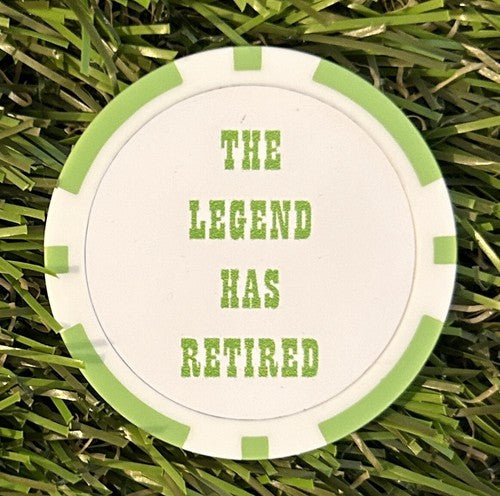 6 Retirement Poker Chips