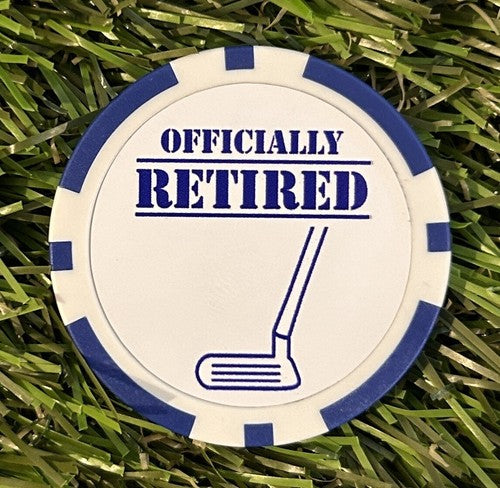 6 Retirement Poker Chips