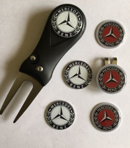 Mercedes Pitchfork and Golf Hat Clip and Marker - FREE UK P&P