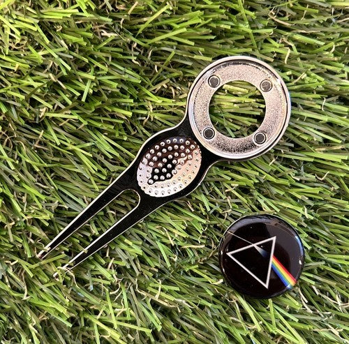 Dark Side Of The Moon METAL GOLF BALL MARKER AND PITCH REPAIR TOOL