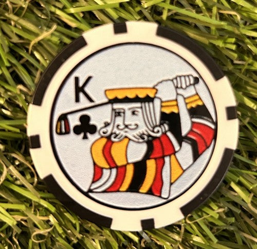 King And Queen of Clubs Poker Chips