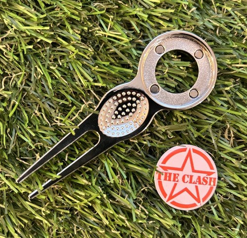 The Clash METAL GOLF BALL MARKER AND PITCH REPAIR TOOL