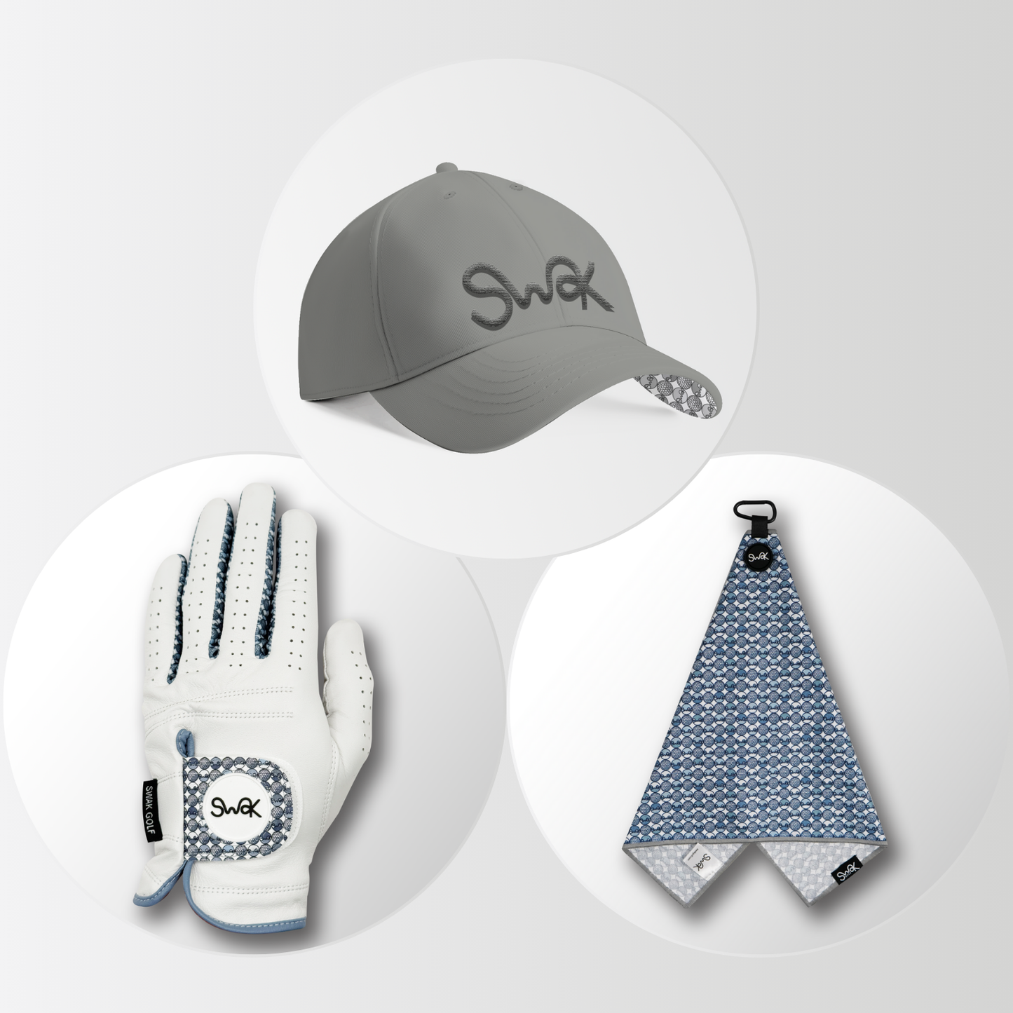 SWAK Baseball Cap, Glove, and Towel Gift Bundle Set