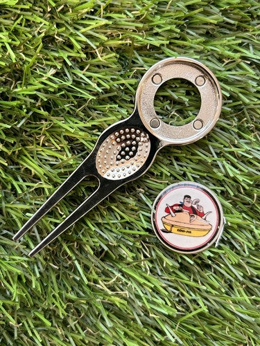 DESPERATE DAN GOLF BALL MARKER AND PITCH REPAIR TOOL