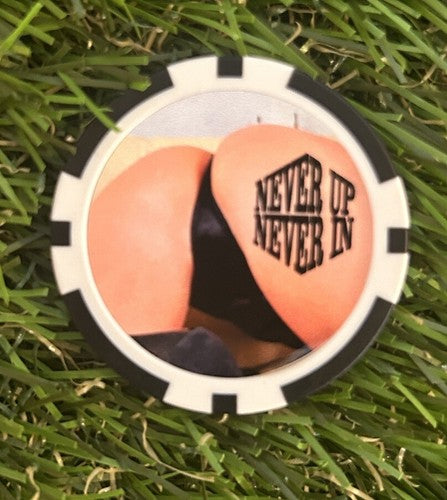 4 X Sexy Clay Poker Chips - Golf Ball Markers