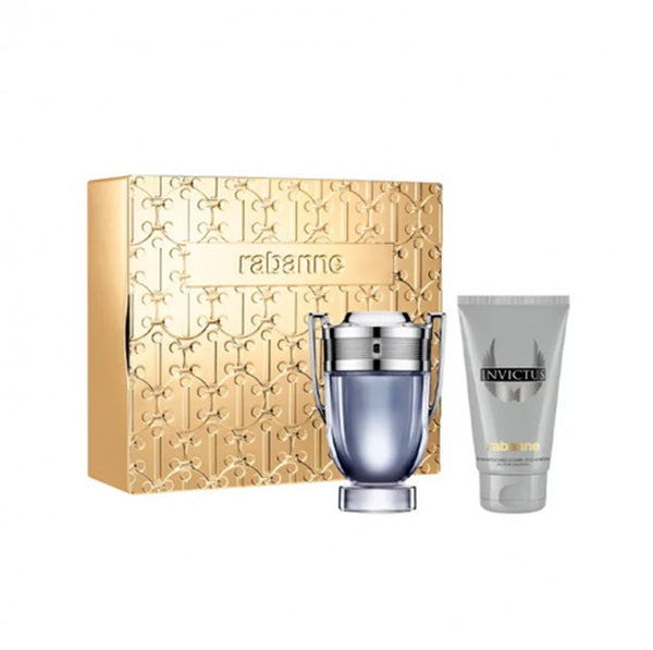 Paco Rabanne Invictus 100ml EDT Spray / 100ml All Over Shampoo