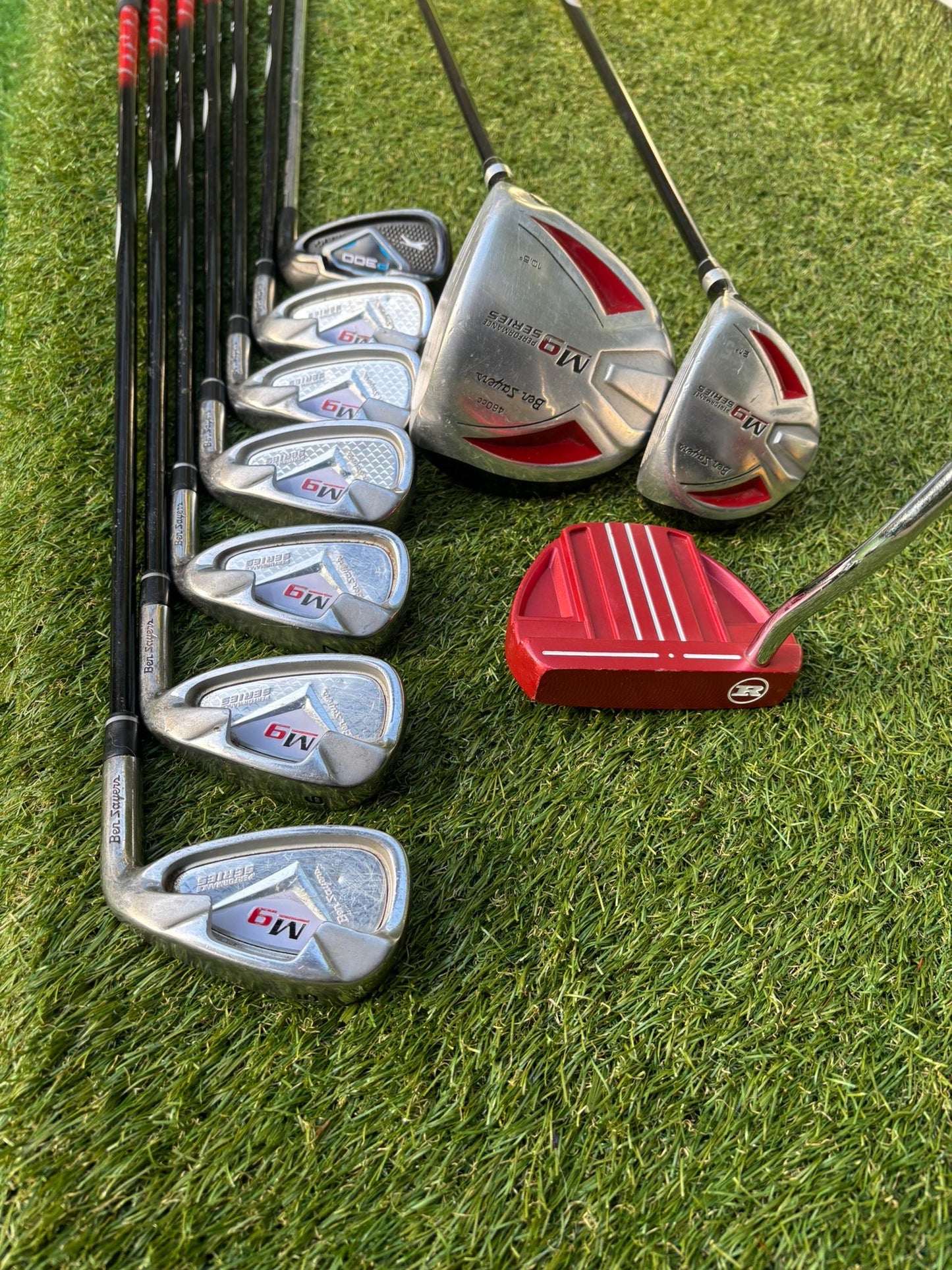 Ben Sayers M9 Full Graphite Golf Set + Forgan Bag + Matching Trolley