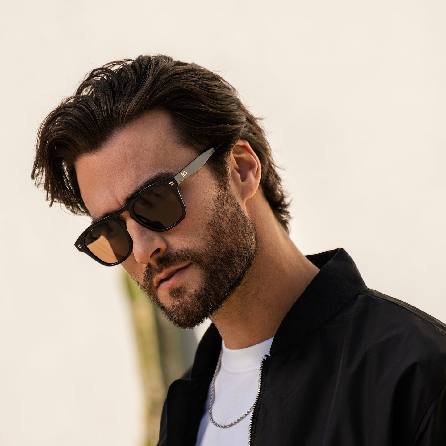 DASH Modern Unisex Sunglasses in Glossy Black by WMP Eyewear