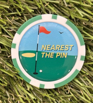 Nearest the Pin and Longest Drive - Winner Golf Poker Chips Marker