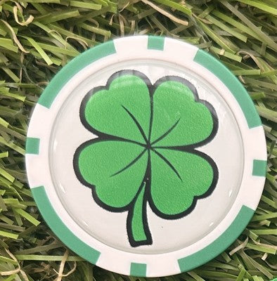 4 Leaf Clover Golf Poker Chip Marker