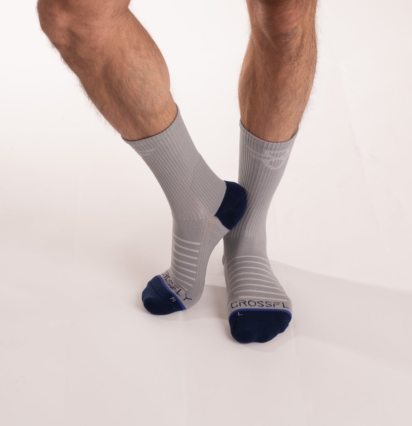 3-pack: Hero Pro - Men's 10 inch Crew Socks - Grey