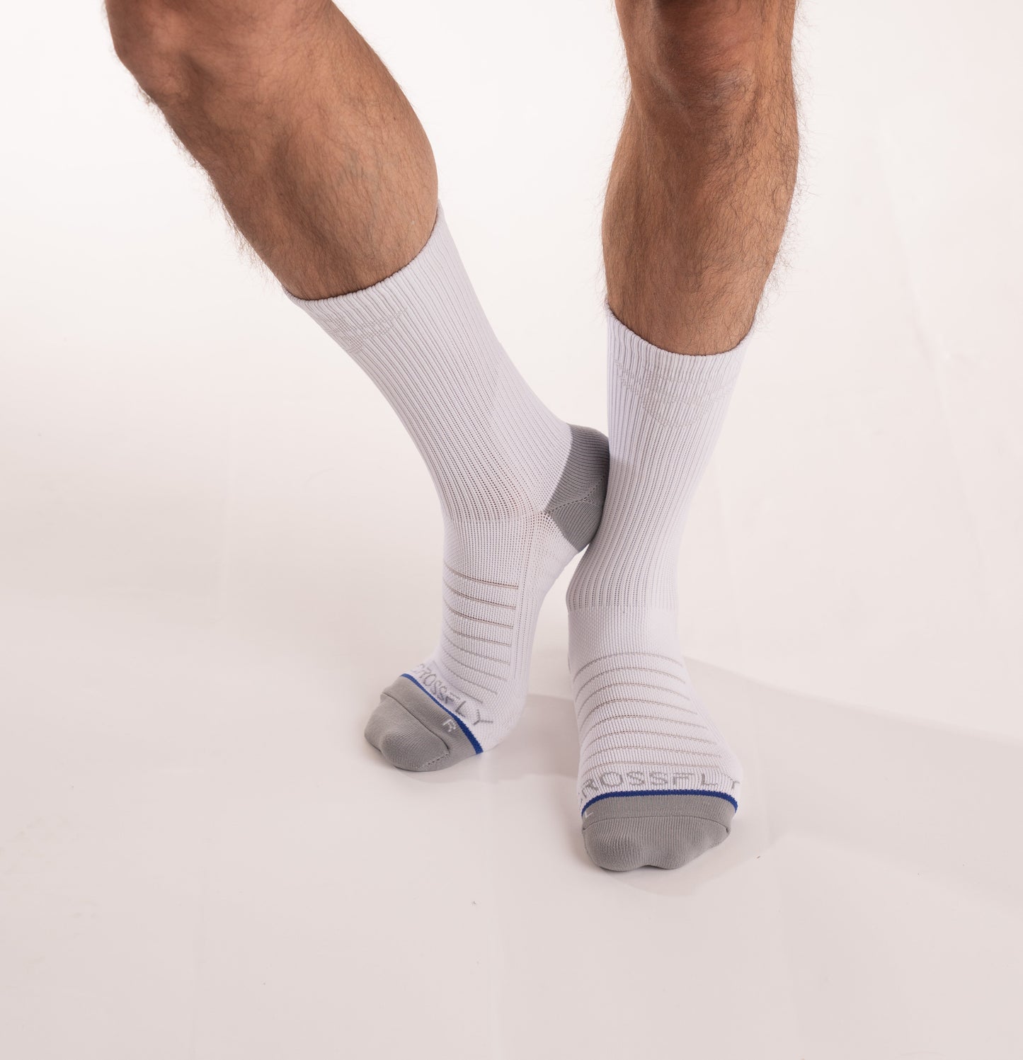 3-Pack: Hero Pro - Men's 10 inch Crew Socks - White