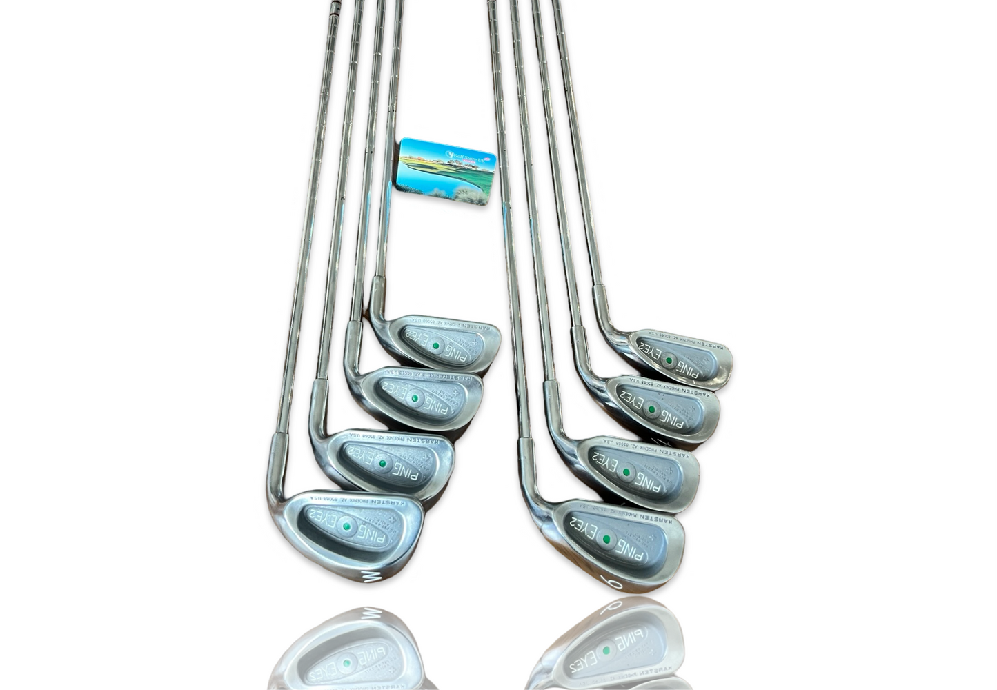 Ping Eye 2 Green Dot 3-PW Reg Flex Stunning Set New Grips