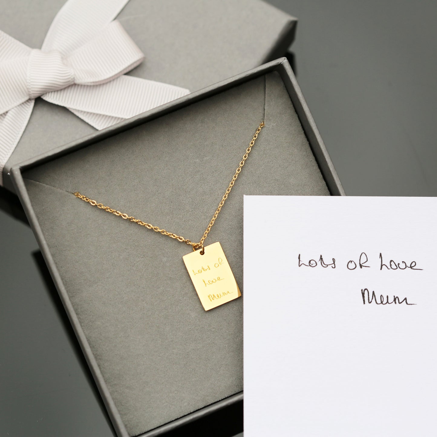 Collier personnalisé Dazzle - Gravure manuscrite