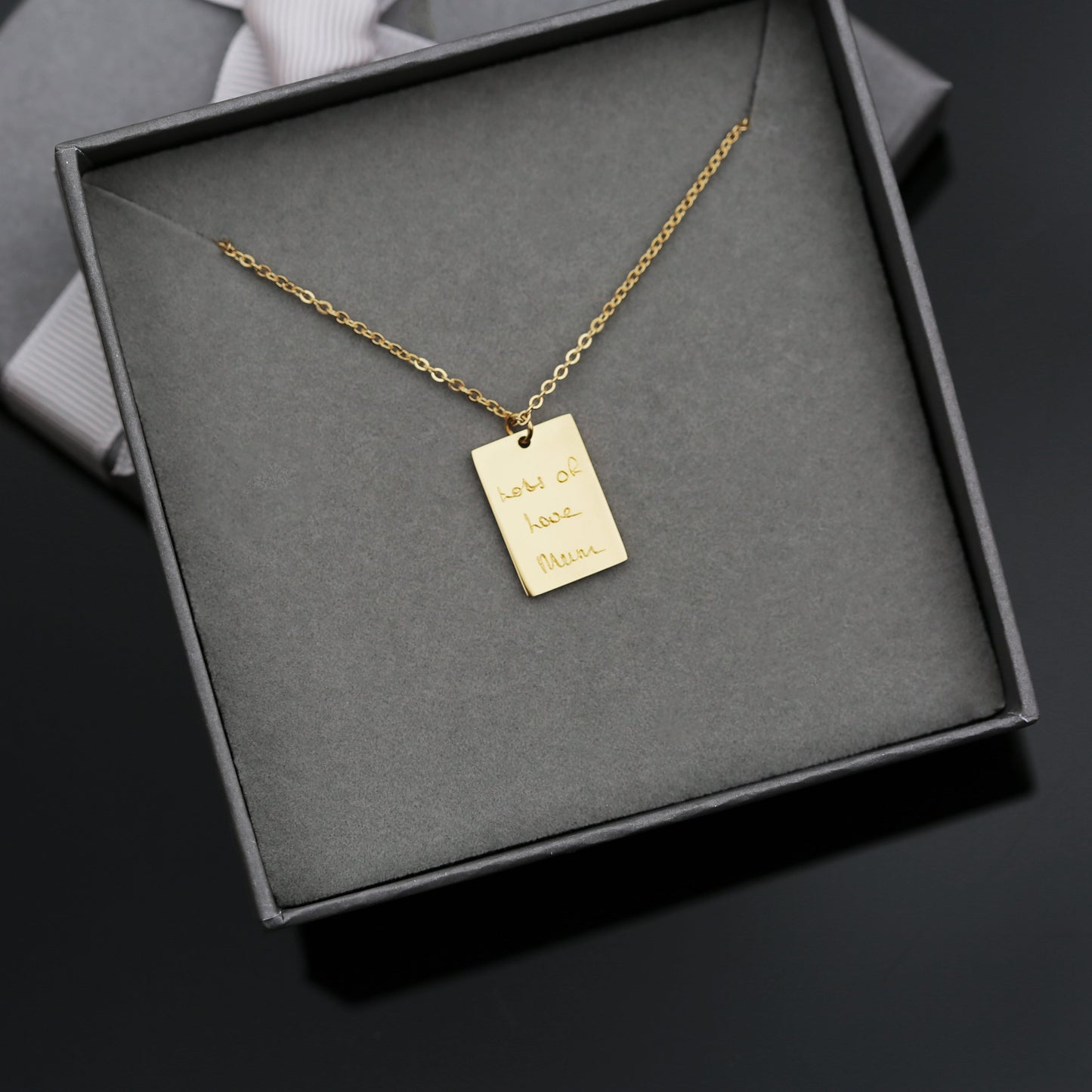 Collier personnalisé Dazzle - Gravure manuscrite