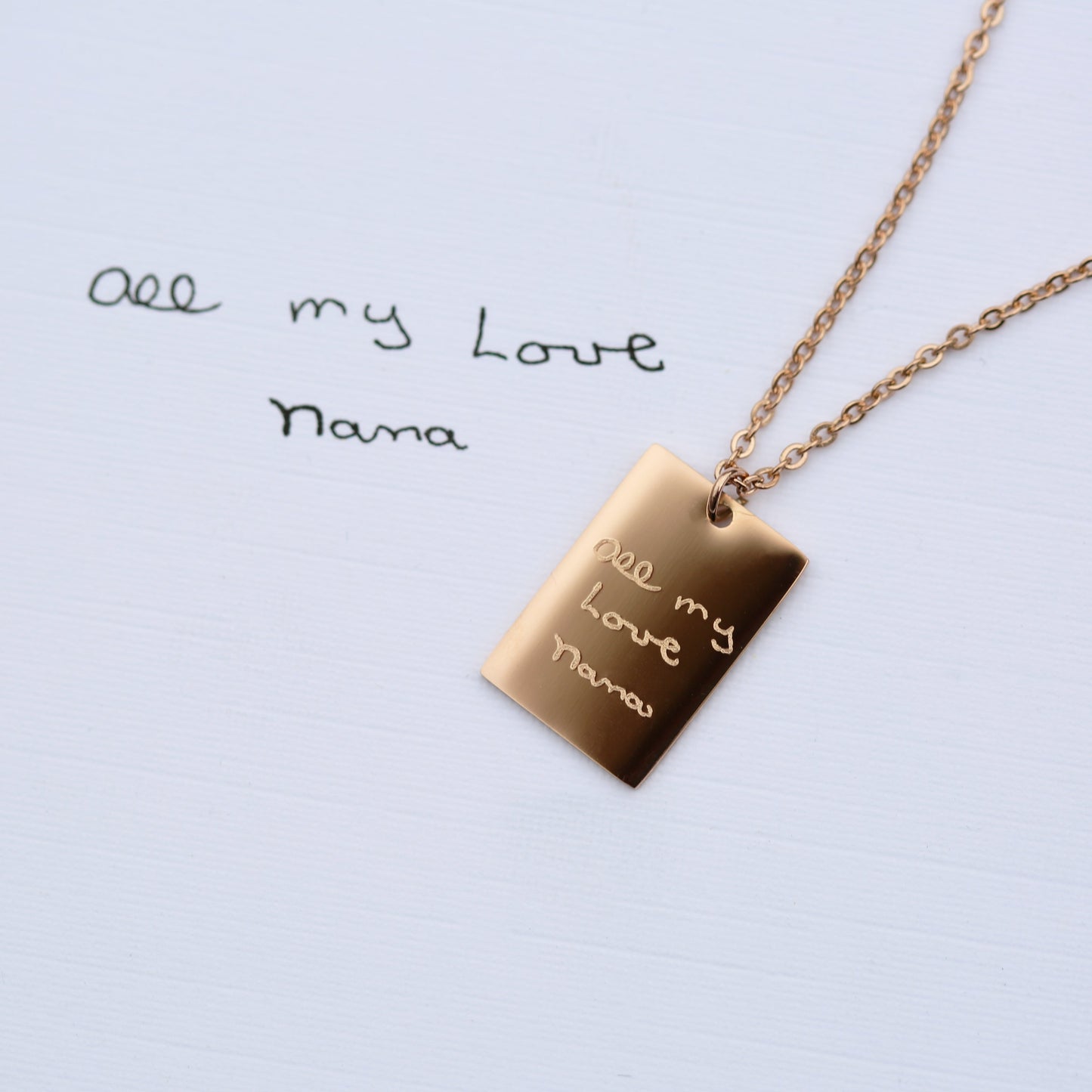 Collier personnalisé Dazzle - Gravure manuscrite