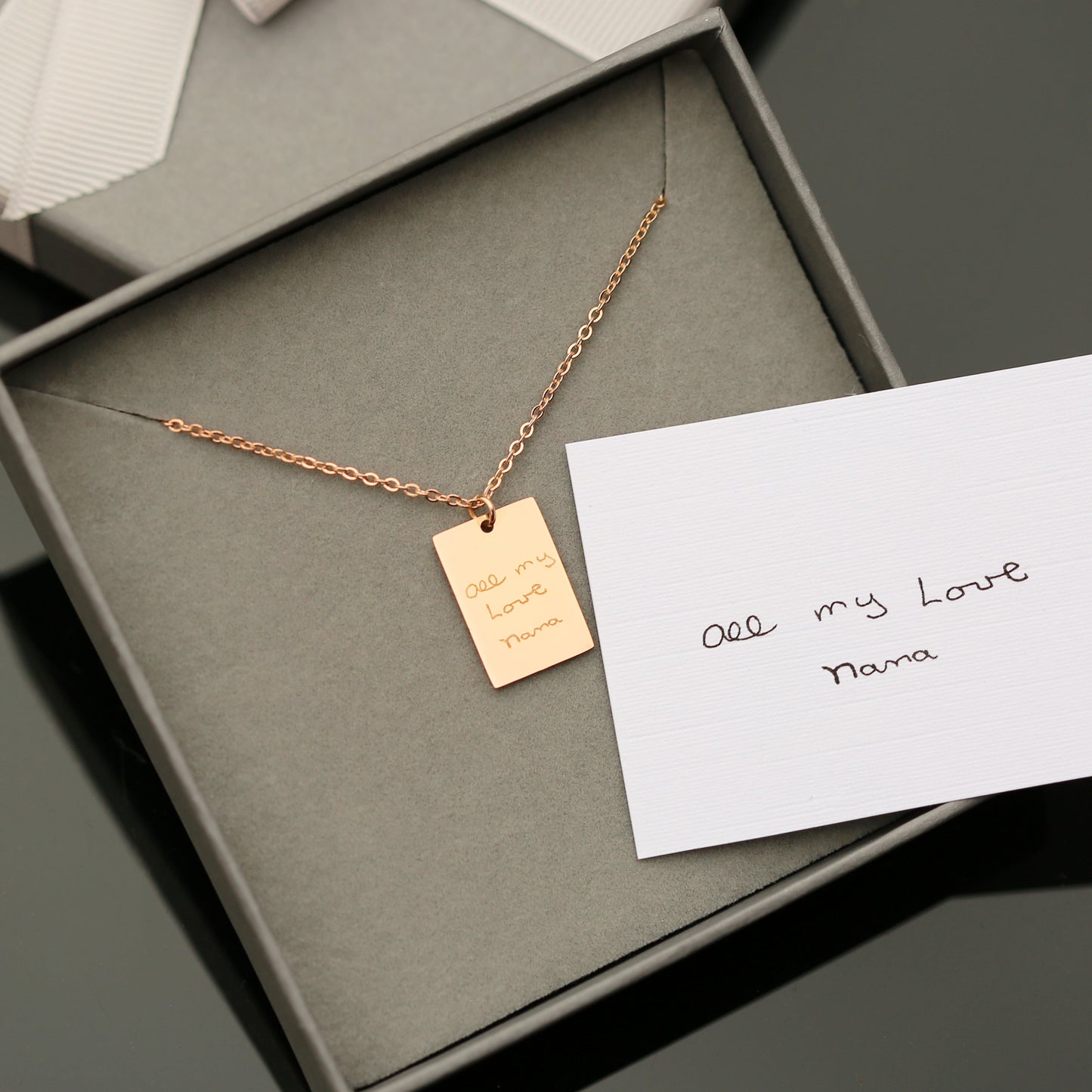 Collier personnalisé Dazzle - Gravure manuscrite