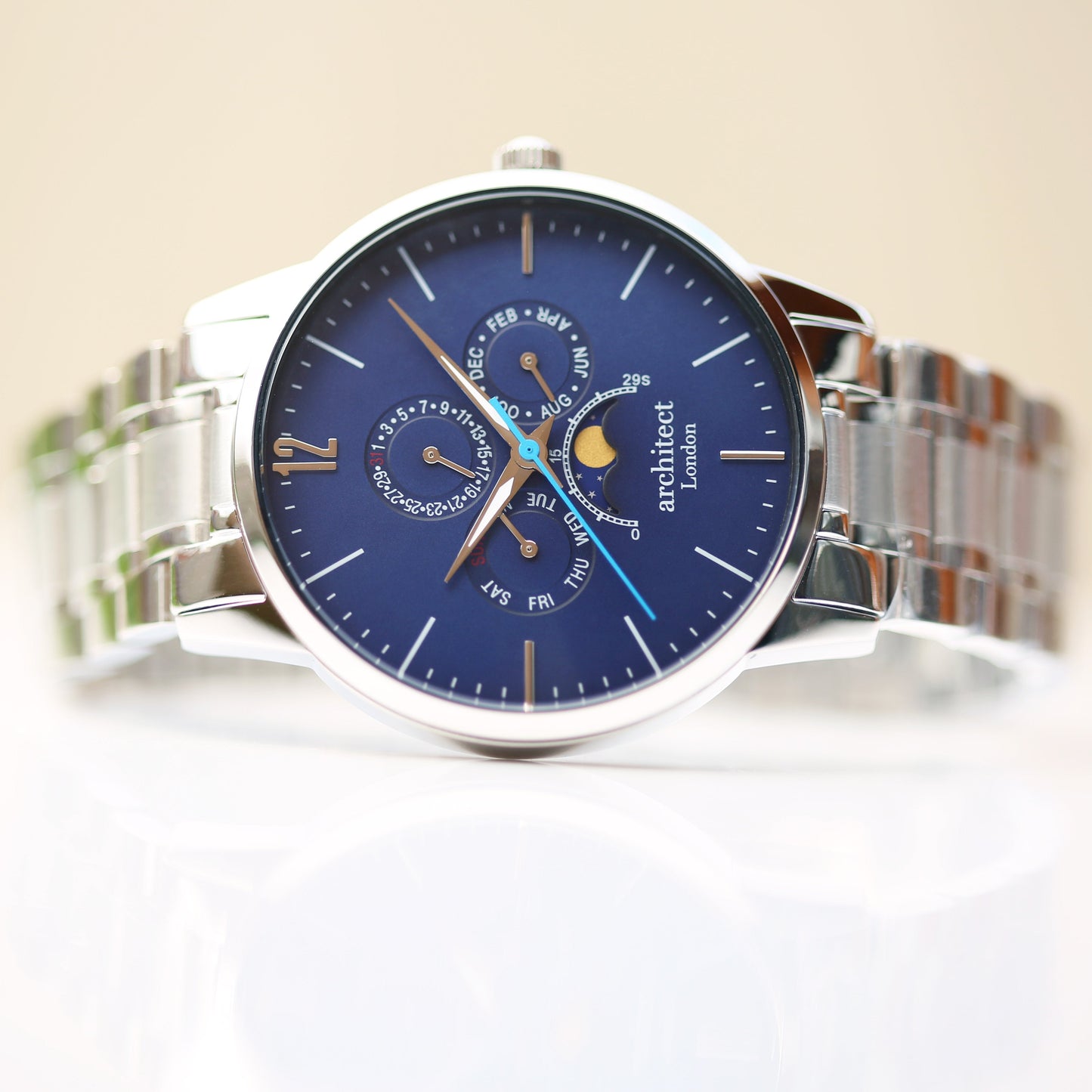 Architecte Homme Apollo Bleu - Gravure Manuscrite