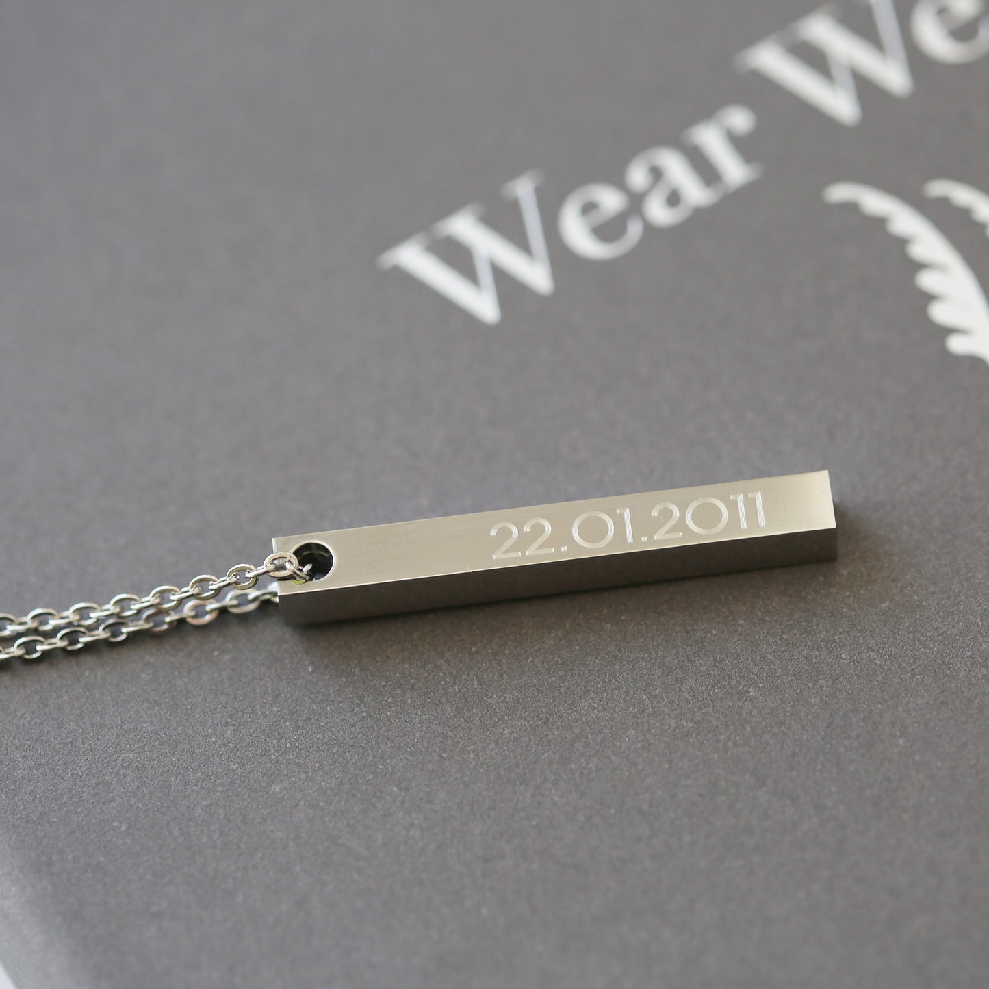 Collier barre personnalisé