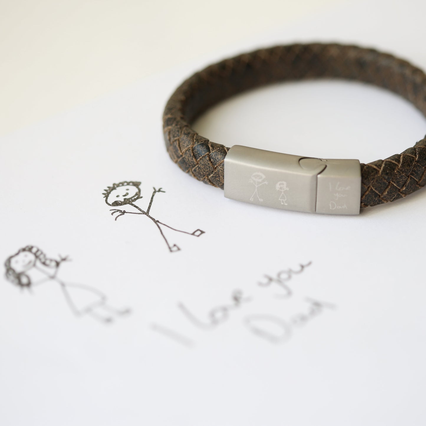 Bracelet style antique gravé à la main - Rustique