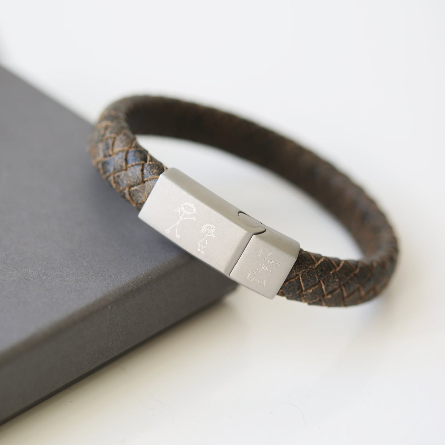 Bracelet style antique gravé à la main - Rustique