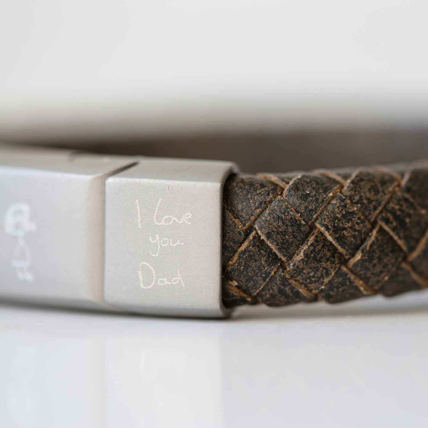 Bracelet style antique gravé à la main - Rustique