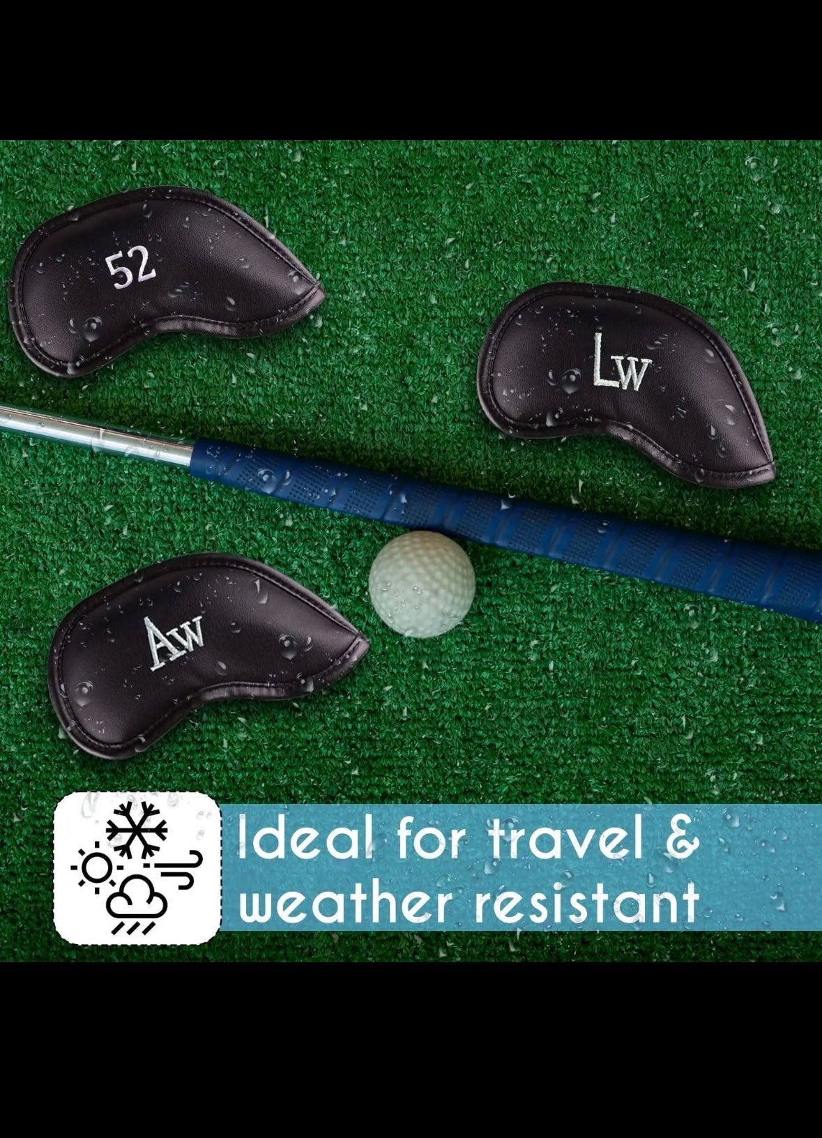 Lot de 12 couvre-têtes de club de golf neufs
