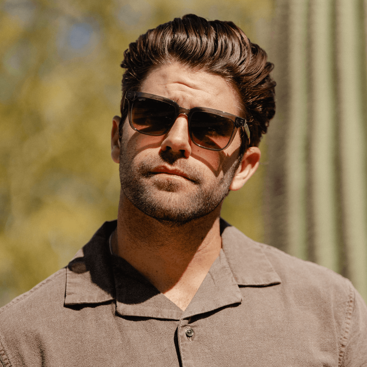 WILSON Men's Polarised Square Sunglasses in Smoke Grey by WMP Eyewear