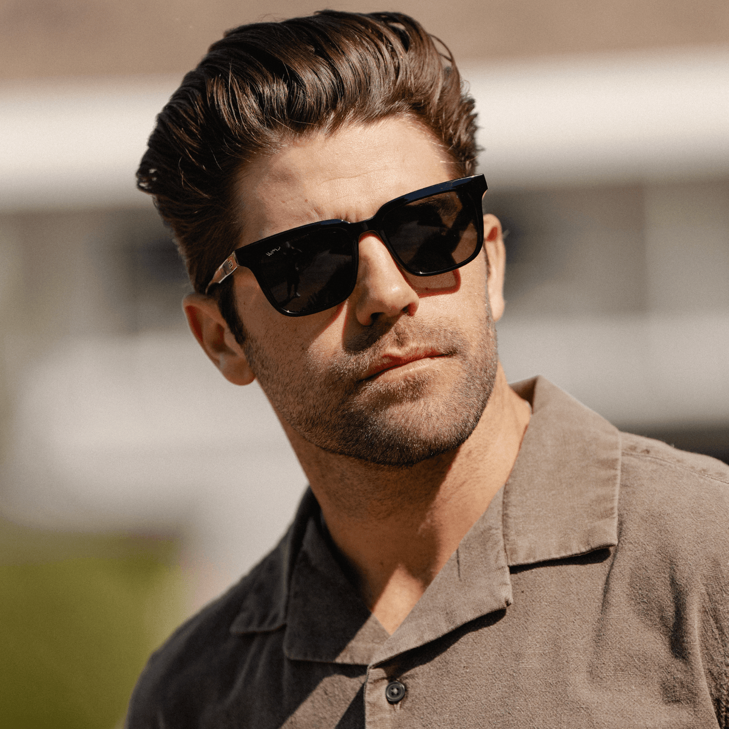 WILSON Men's Polarised Square Sunglasses in Triple Black by WMP Eyewear