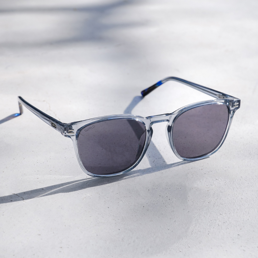 NICK Polarized Men's l Women's Sunglasses in Crystal Grey by WMP Eyewear