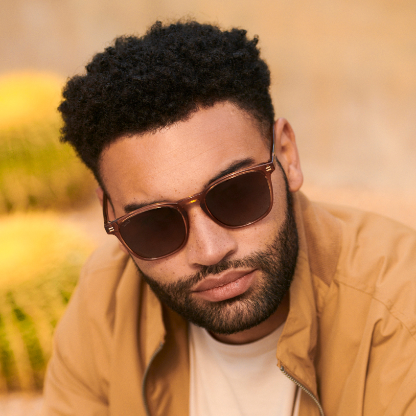 NICK Crystal Brown / Brown Gradient Lens by WMP Eyewear