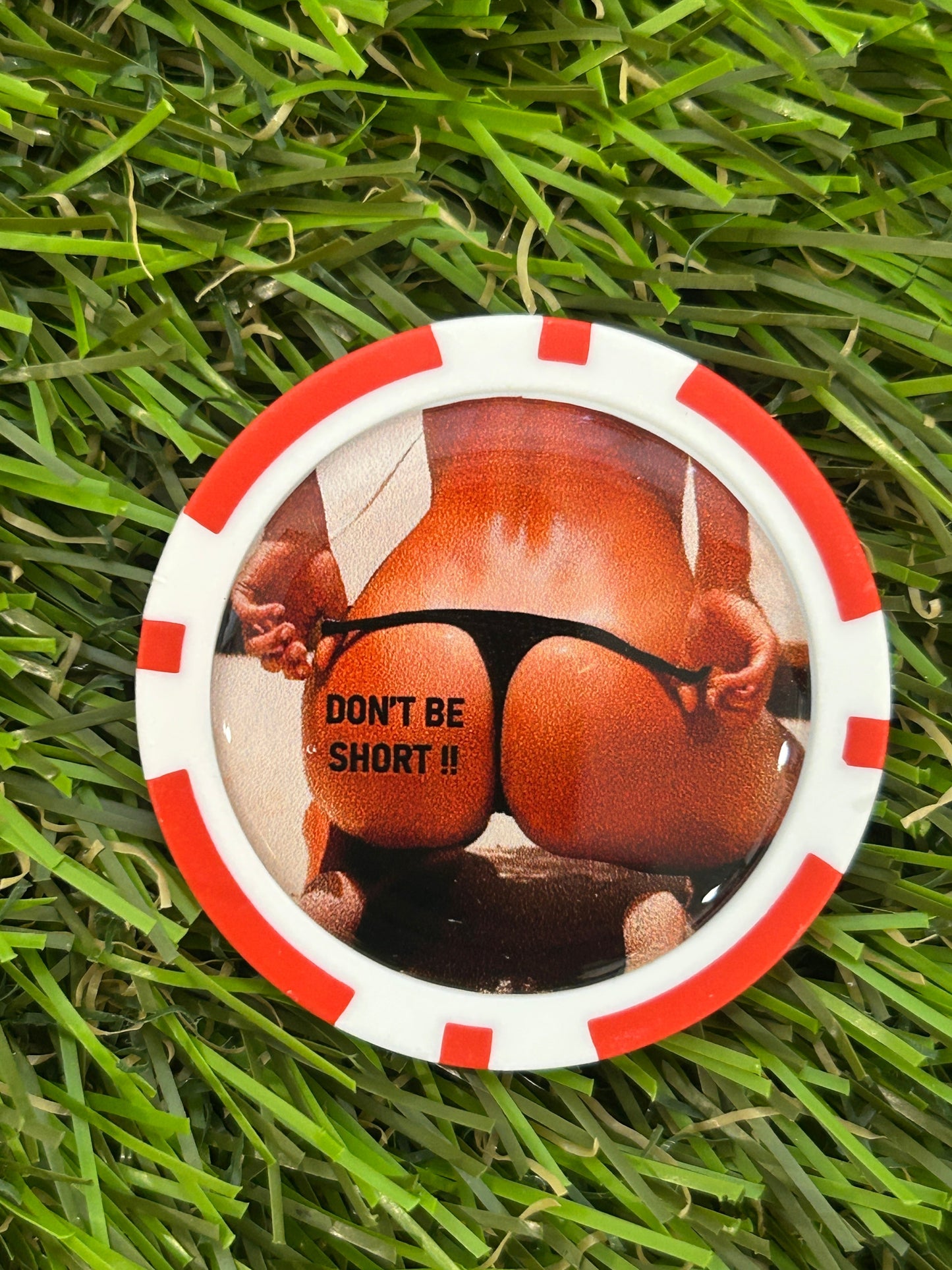 4 X Sexy Clay Poker Chips - Golf Ball Markers