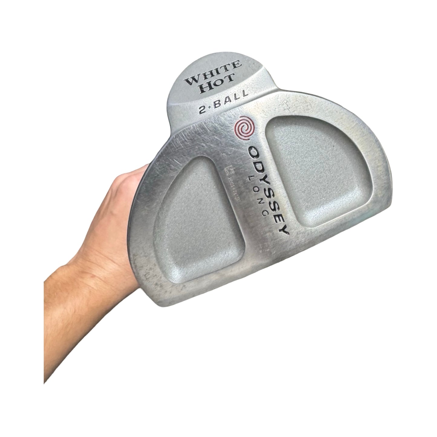 Odyssey 2 Ball White Hot Belly Putter 50 Inch With Head Cover Free Delivery - Very Long Shaft Rare