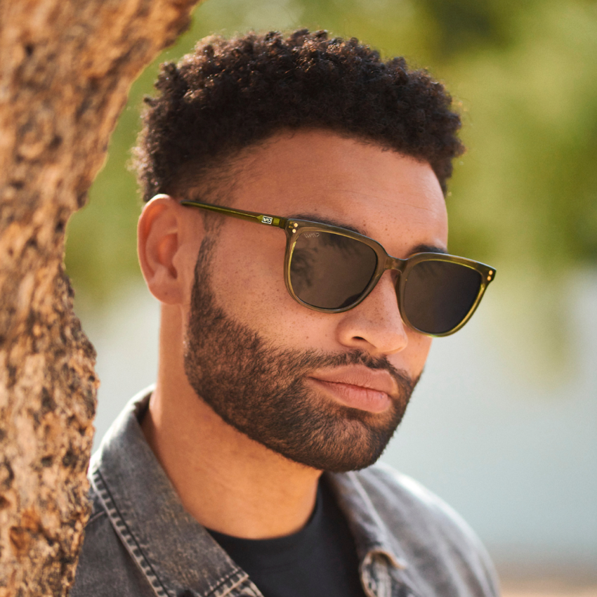 ABNER Unisex Polarized Sunglasses in Saguaro Green by WMP Eyewear