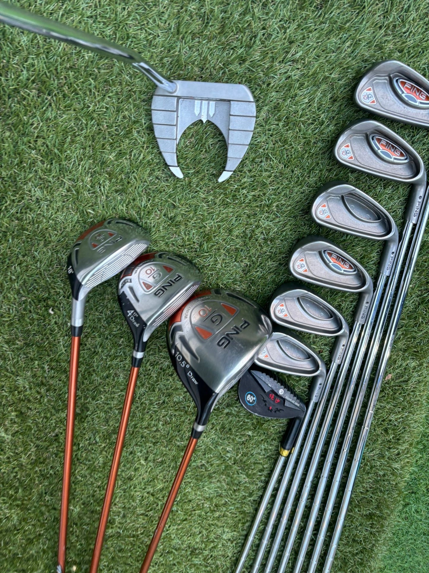 🔥 Ping G10 Full Set (5–PW + SW) + G10 Driver / 4 Wood / Hybrid + Ping Stand Bag