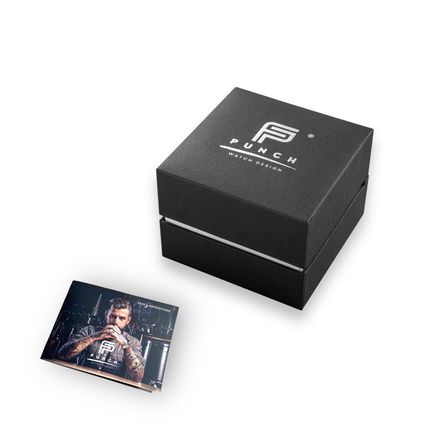 Mens Rose Gold Automatic Watch - Green Leather Strap l PUNCH