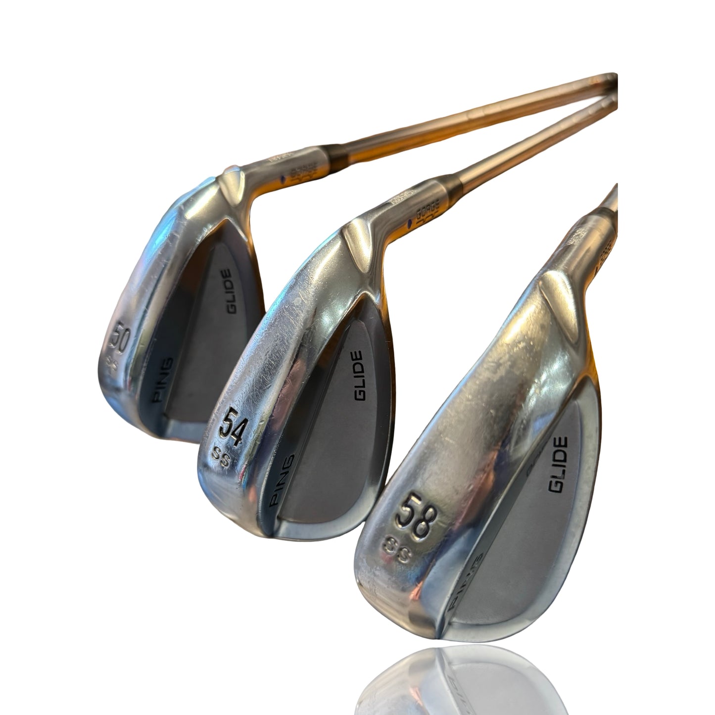 Ping Glide Wedge Set 50 54 58 Degree Stunning Reg Flex Recently Fitted Grips