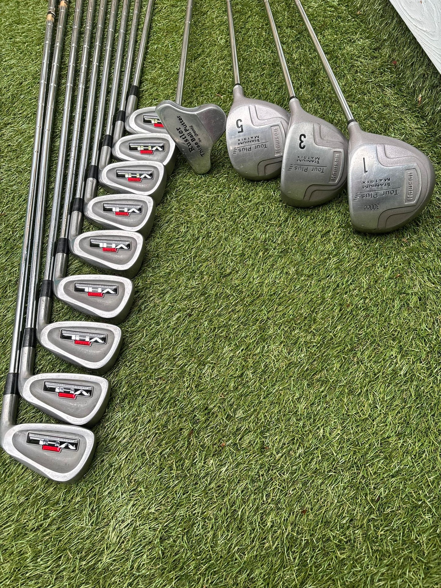 Maxfli VHL Irons 3-SW + Howson Woods + Cart Bag Golf Set