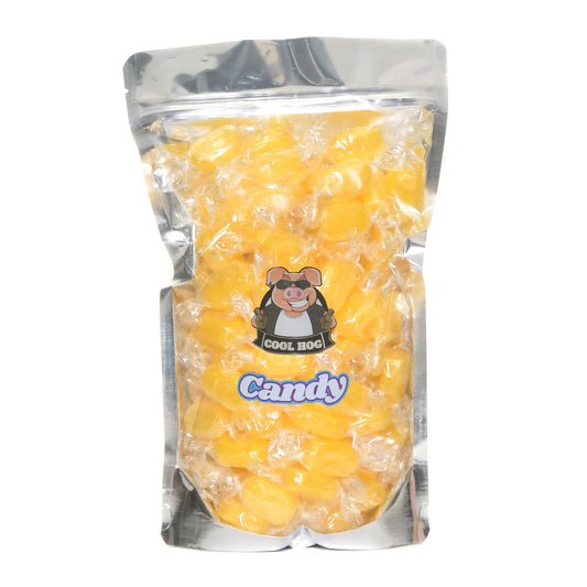 Traditional Wrapped Lemon Sherbet Candy Resealable Bag - 1KG