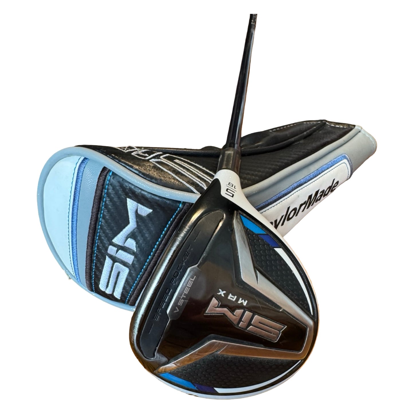 Taylormade Sim Max #5 Wood 18 Degree Reg Flex Head Cover R/H Free P/P