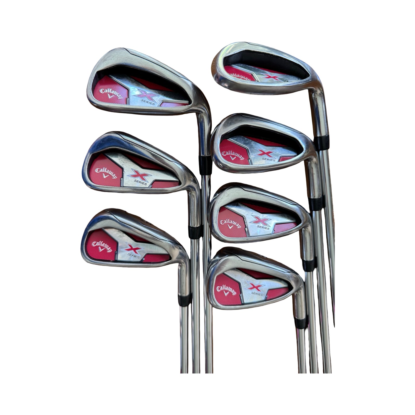 Callaway Golf Clubs X Series 5-PW & Sand Wedge Uni Flex Steel Shafts Free Delivery