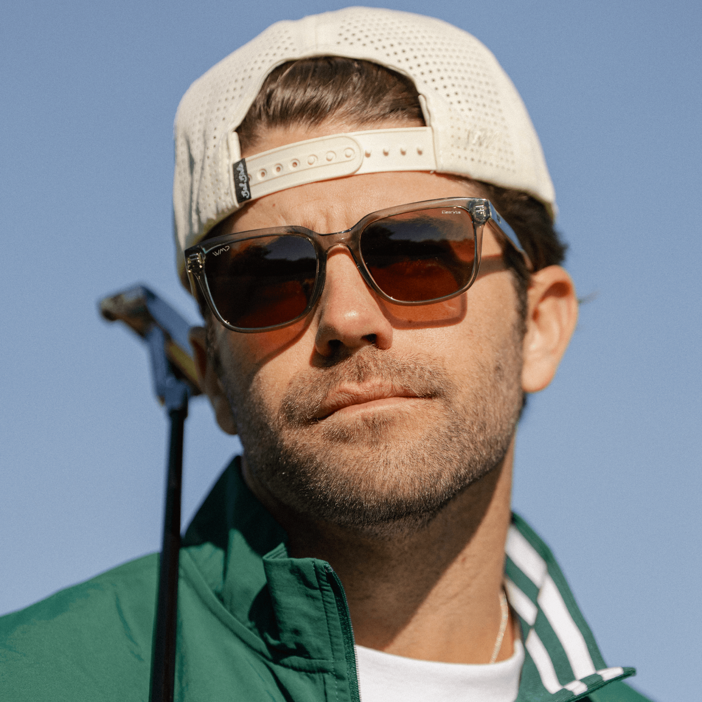 WOODS Men's Golf Special Edition Sunglasses in Crystal Agave by WMP Eyewear
