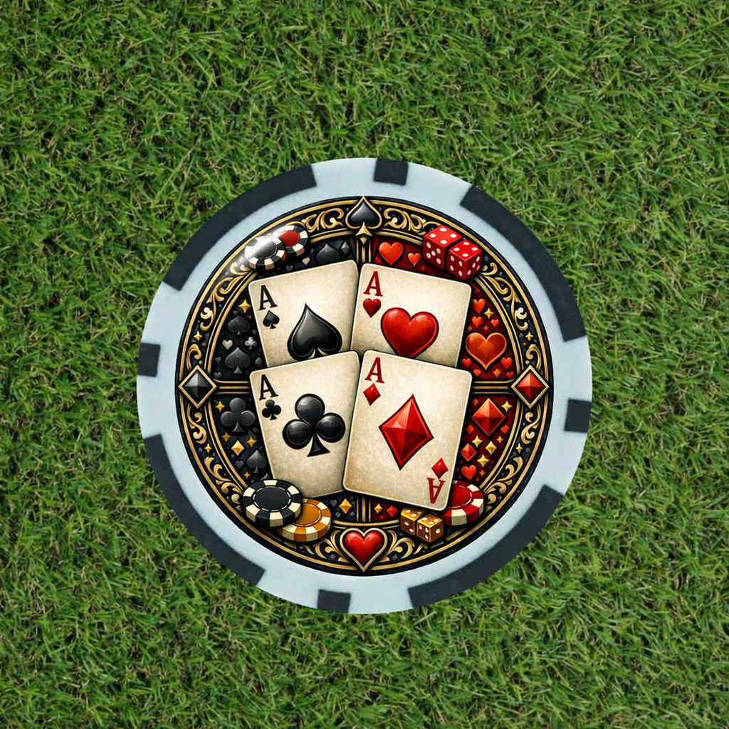 Four of a Kind - Aces Golf poker chip